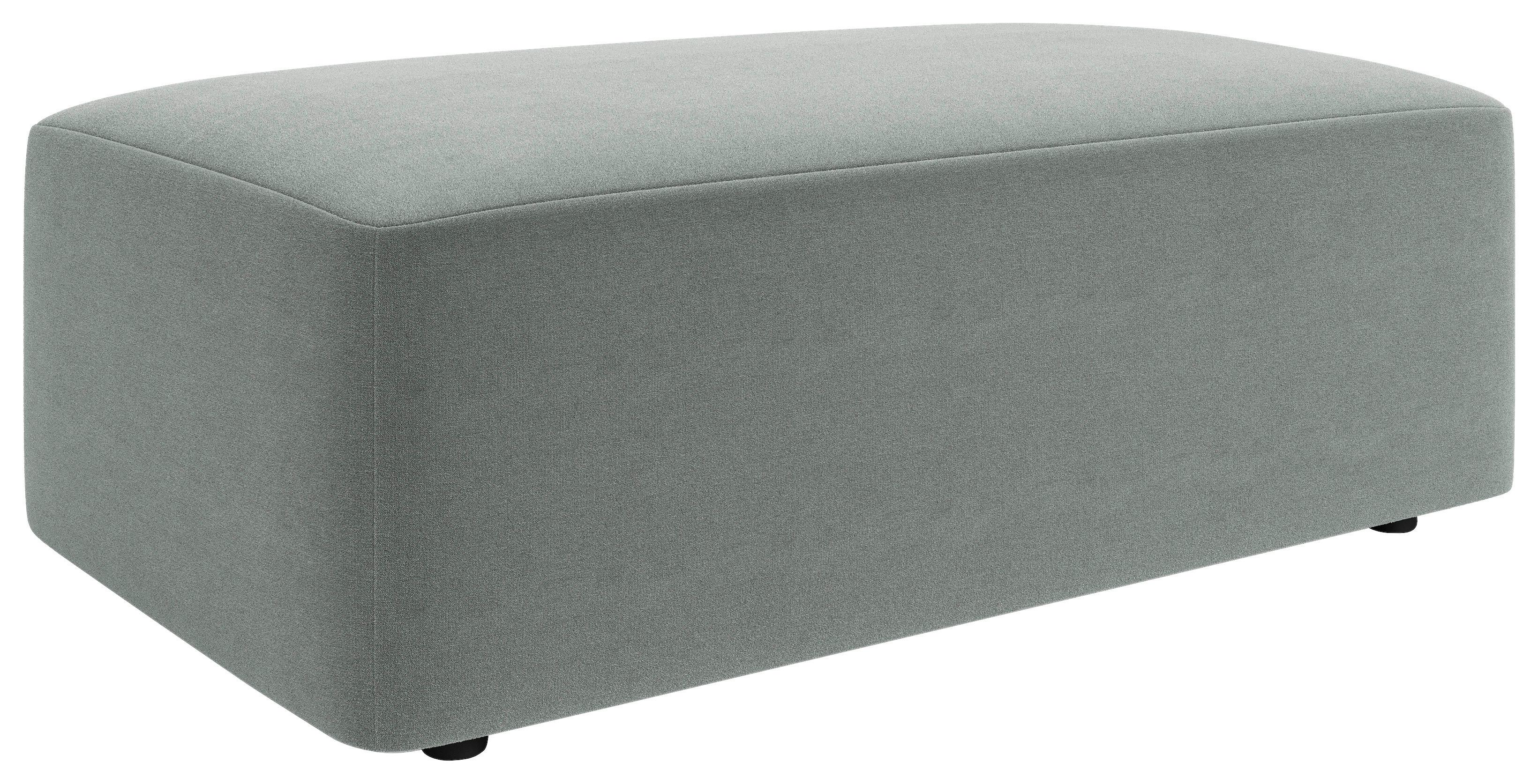 Hocker Wien, Grau B: 112 cm - Schwarz/Grau, MODERN, Textil (112/44/66cm) - Trendmanufaktur