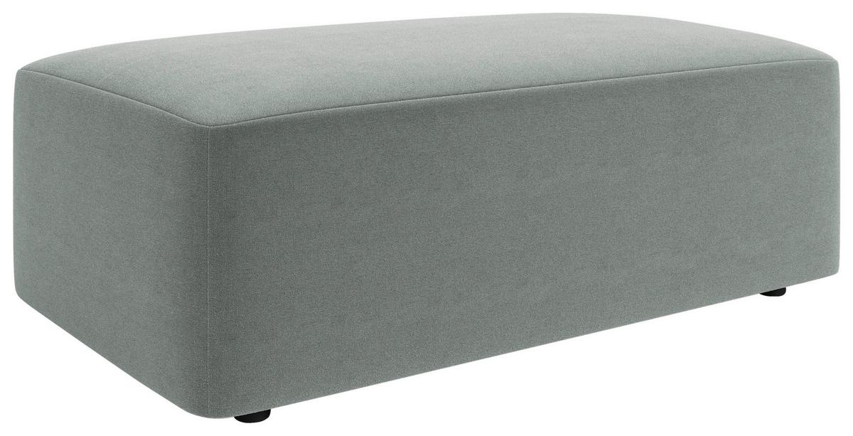 Hocker Wien, Grau B: 112 cm - Schwarz/Grau, MODERN, Textil (112/44/66cm) - Trendmanufaktur