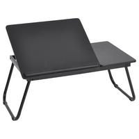 Laptop Asztal Black - fekete, Modern, műanyag/faalapú anyag (60/35/26cm)