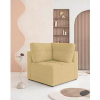 Sofaelement Lulu Gelb B: 91cm - Gelb/Schwarz, Design, Textil (91/94/91cm) - MID.YOU