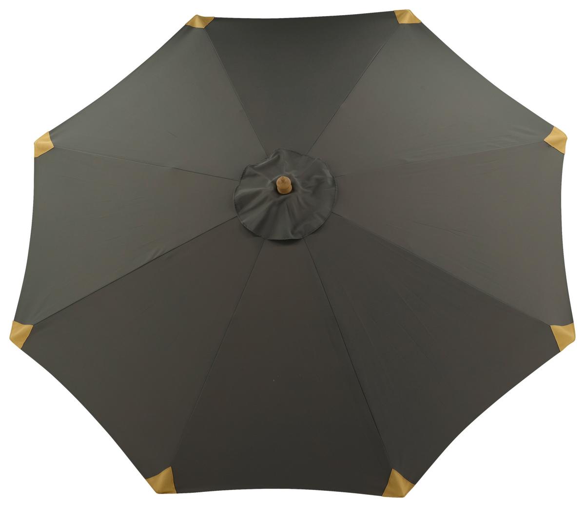 Sonnenschirm Cerox L/B: 270x250 cm Grau - Grau, KONVENTIONELL (270/250cm) - Gardenson