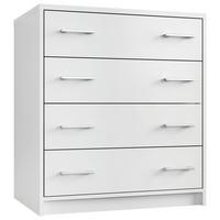 KOMODA ZORA -BP- - biela, Modern, kompozitné drevo/plast (75/85/50cm)