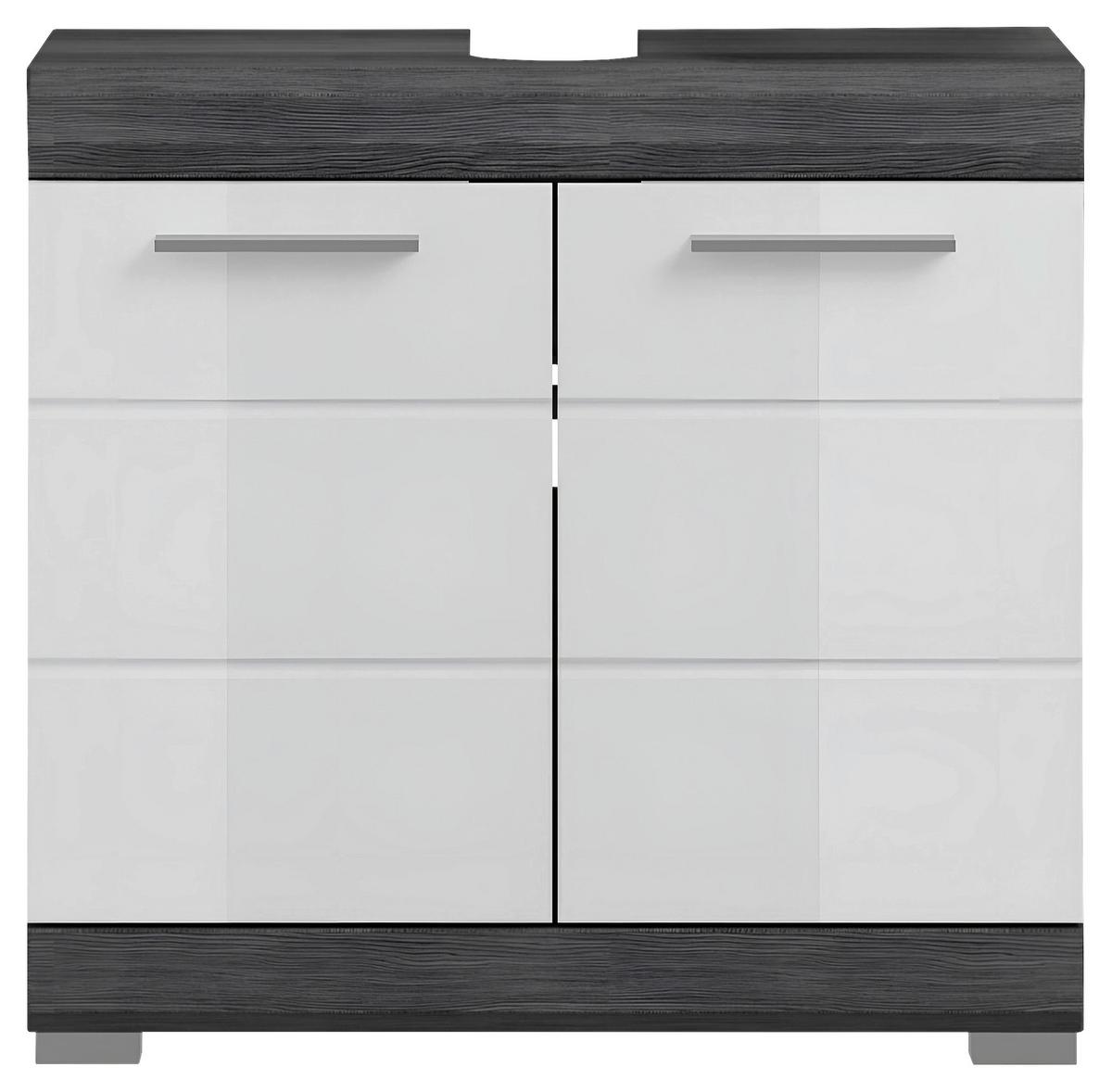 Badezimmer Scout - Weiß Hochglanz, MODERN, Holzwerkstoff (60cm) - MID.YOU