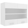 Küchenoberschrank Esilo B: 80 cm Weiß - Weiß, KONVENTIONELL, Glas/Holzwerkstoff (80/60/31cm) - MID.YOU