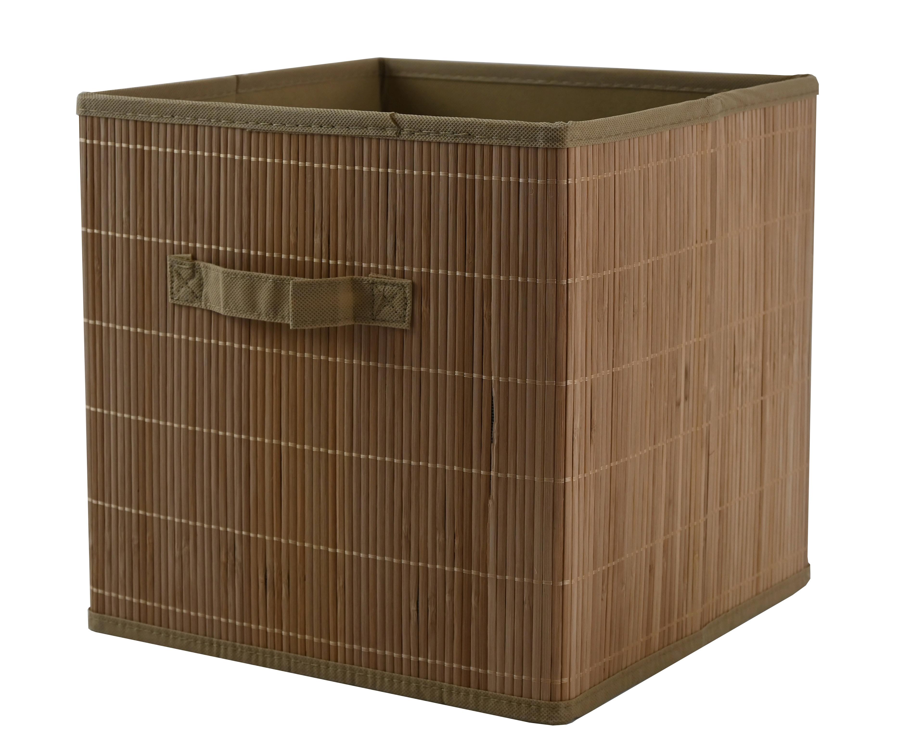 Faltbox Nella - Naturfarben, KONVENTIONELL, Karton/Naturmaterialien (30/30/30cm) - Luca Bessoni