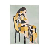 OBRAZ NA PLÁTNE PENELOPE - viacfarebná, Basics, drevo/textil (70/100cm)