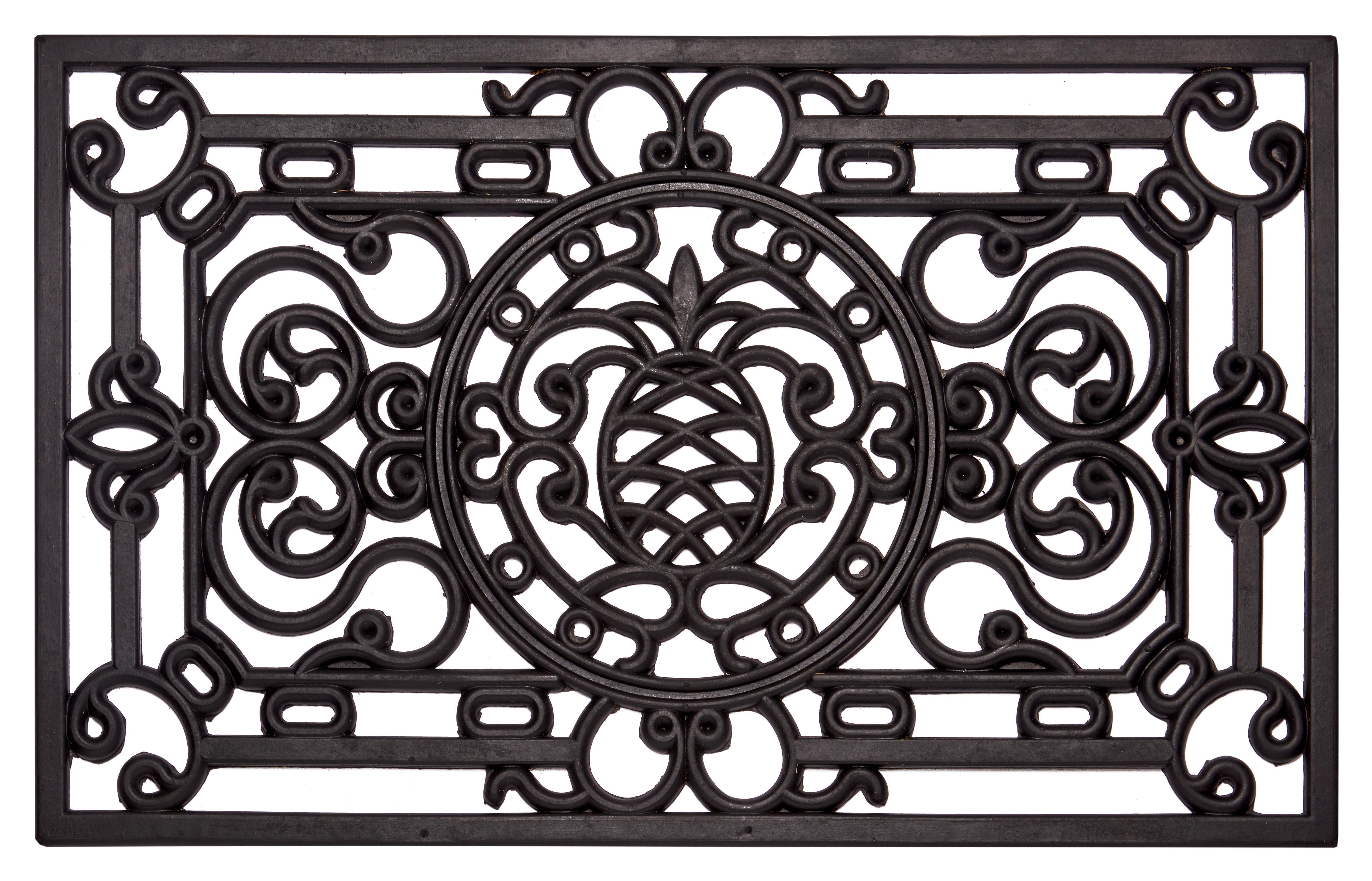Fußmatte Mix Mats Eisenpineapple 45x75 - Schwarz, Basics, Kunststoff (45/75cm) - Hanse Home