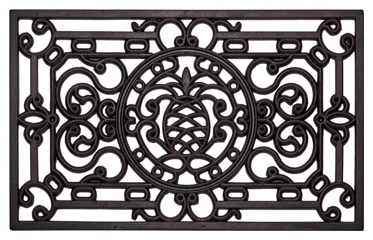 Fußmatte Mix Mats Eisenpineapple 45x75 - Schwarz, Basics, Kunststoff (45/75cm) - Hanse Home