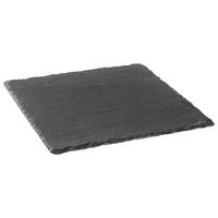 SERVÍROVACÍ PODNOS STONEY - S - černá, Moderní, plast/kámen (20/20/0,7cm) - Zandiara