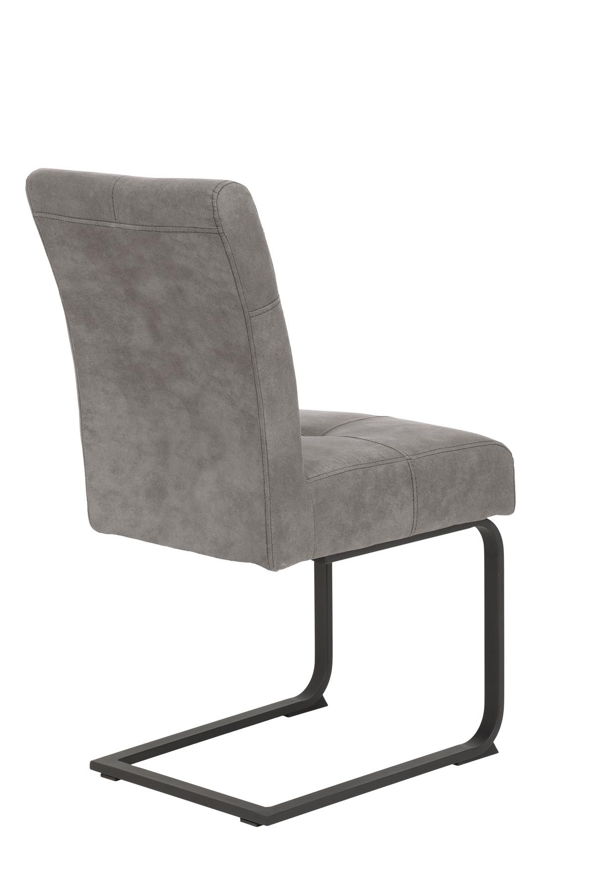 Tischgruppe Luise G - Eiche Artisan/Grau, MODERN, Holzwerkstoff/Textil (140 - 180/76/90cm) - MID.YOU