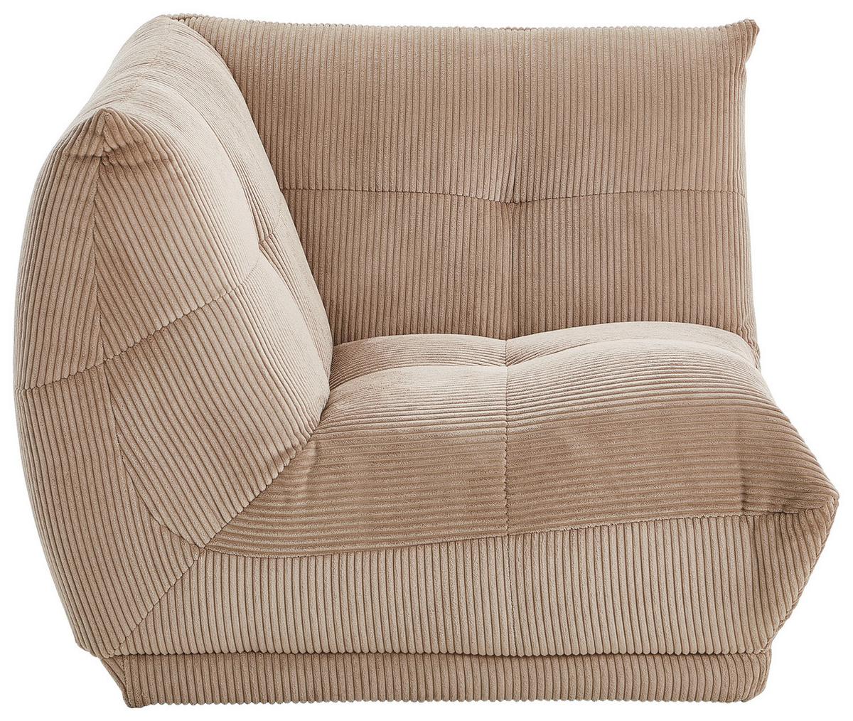 Modul Sofa Giselle Ecke B: 105 Cm Cord Taupe - Taupe, Trend, Textil (105/80/105cm) - Livetastic
