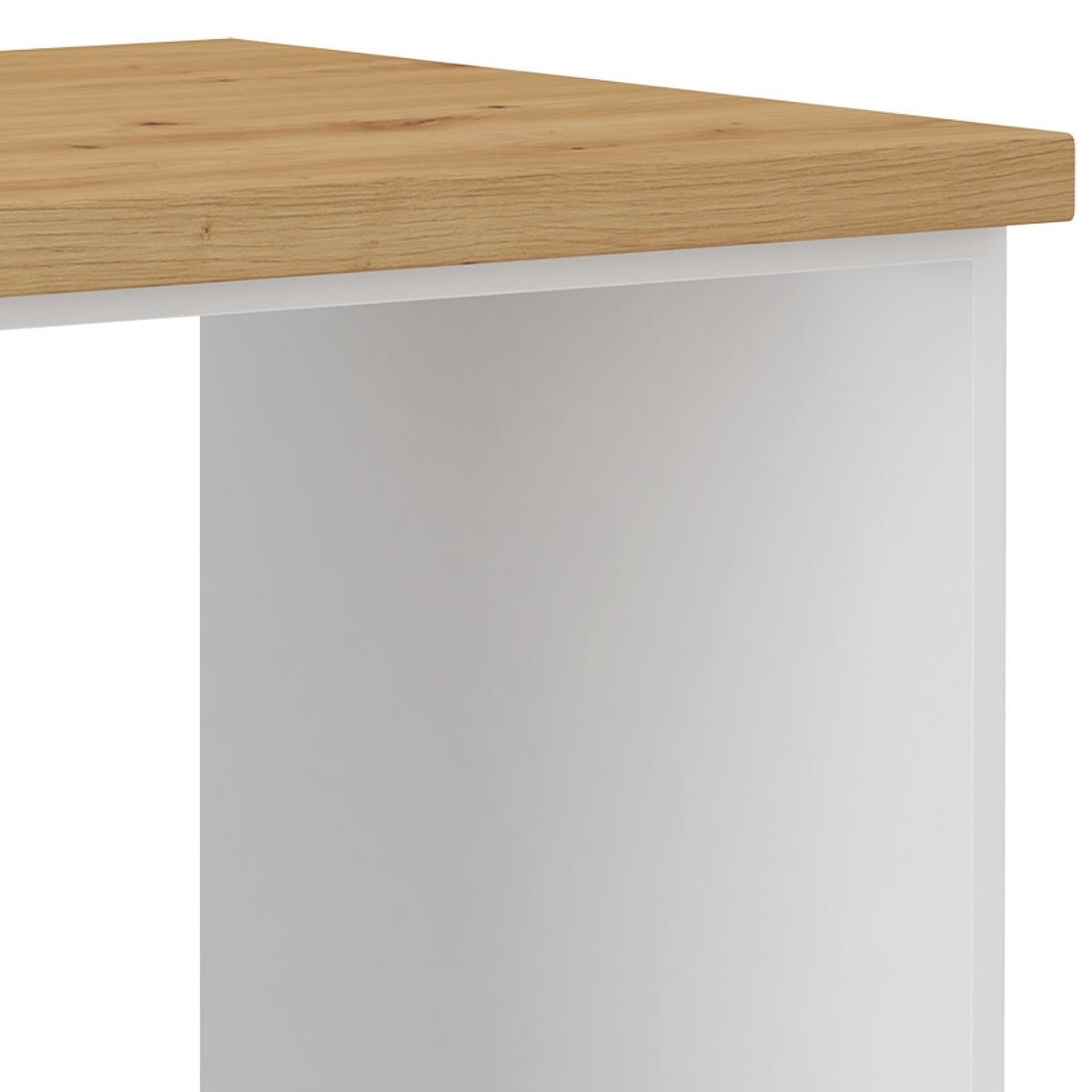 SKRINKA NA VSTAVANÝ SPORÁK LUISA        HU60 - biela/dub artisan, Romantik / Landhaus, kompozitné drevo (60/86/60cm) - Ondega