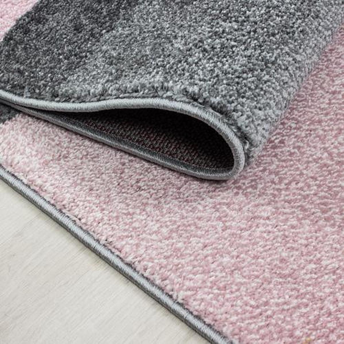 Webteppich Pink Naturfaser Lucca 80x150 cm - Pink, Trend, Textil (80/150cm)