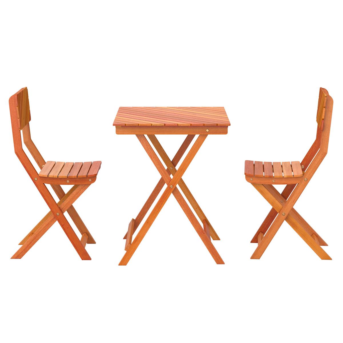 Balkonmöbel Set Simone Holz - Naturfarben, MODERN, Holz - James Wood