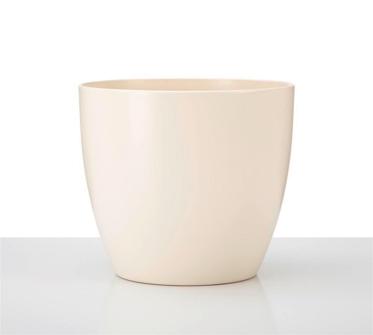 Kaspó Krém - krém, kerámia (28/28/25cm)