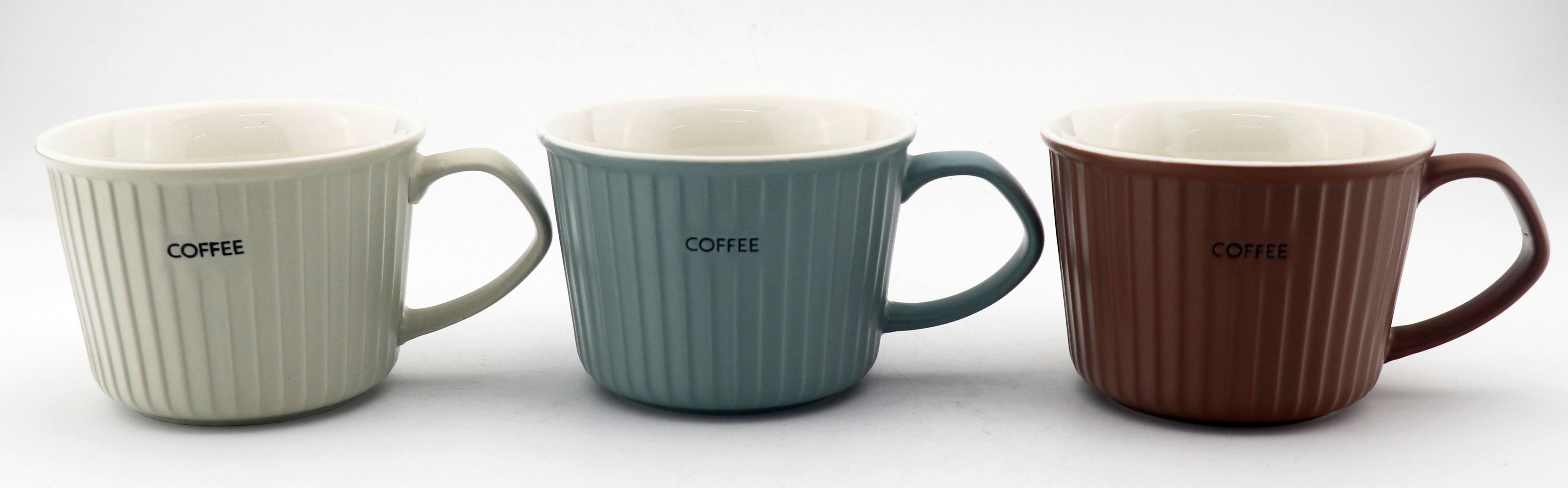 ŠÁLKA MALVIN - CA. 470 ML - hnedá/pastelová modrá, Konventionell, keramika (12.1/8.5cm) - Mömax