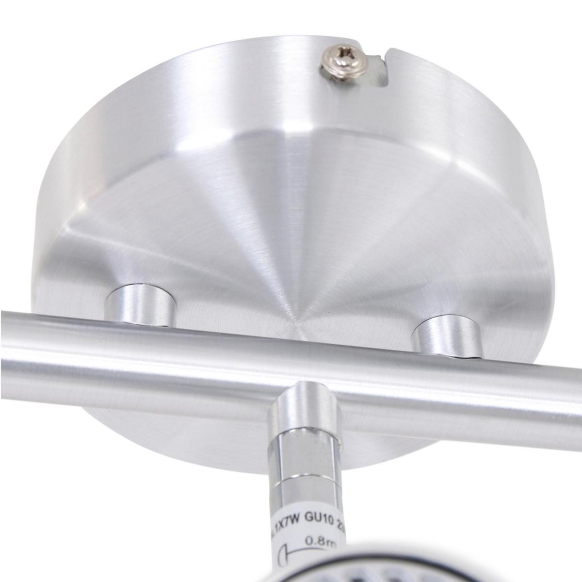 Deckenleuchte Natasja Led - Silberfarben, Trend, Metall (12/12/12cm)