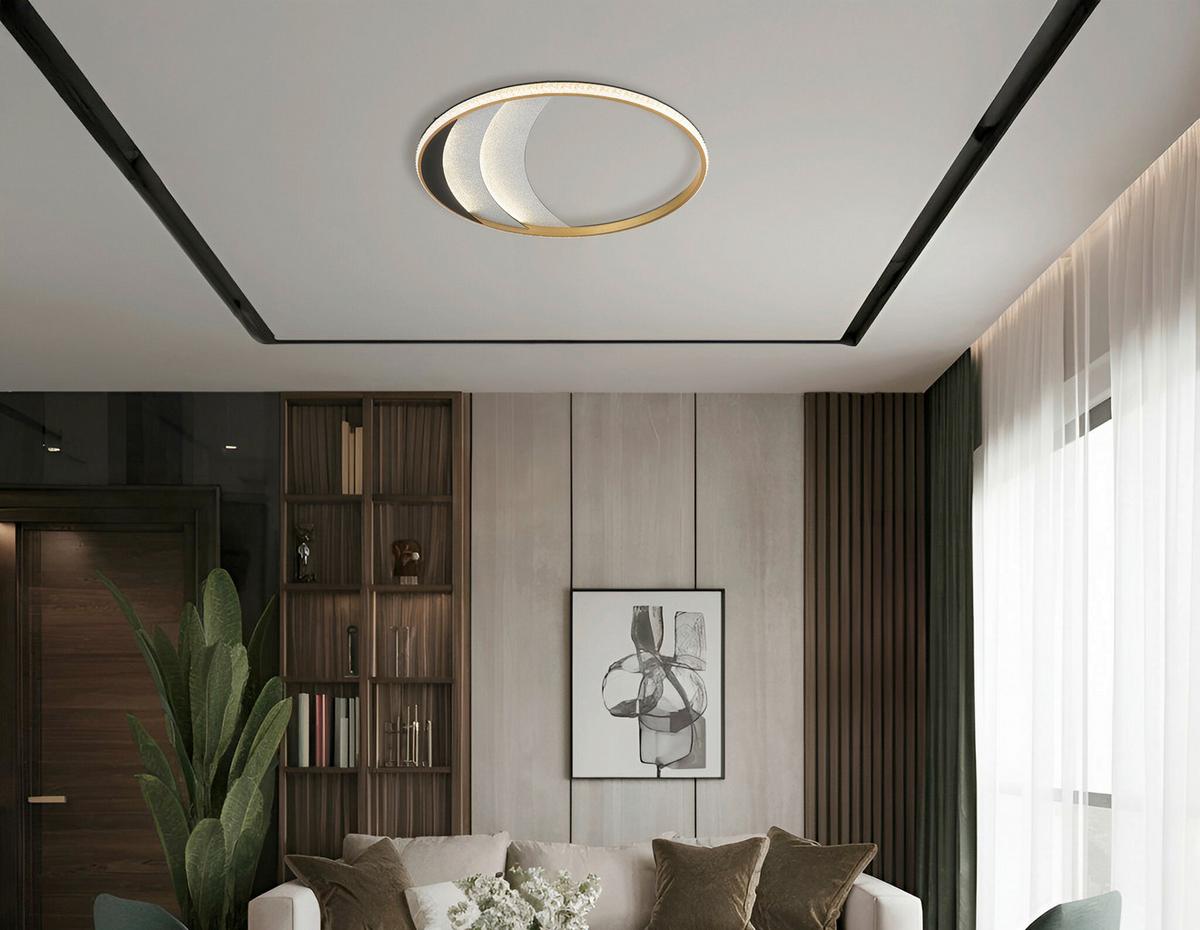 LED-Deckenleuchte Memory-Funktion - Klar/Chromfarben, Design, Kunststoff/Metall (52/6cm) - Globo