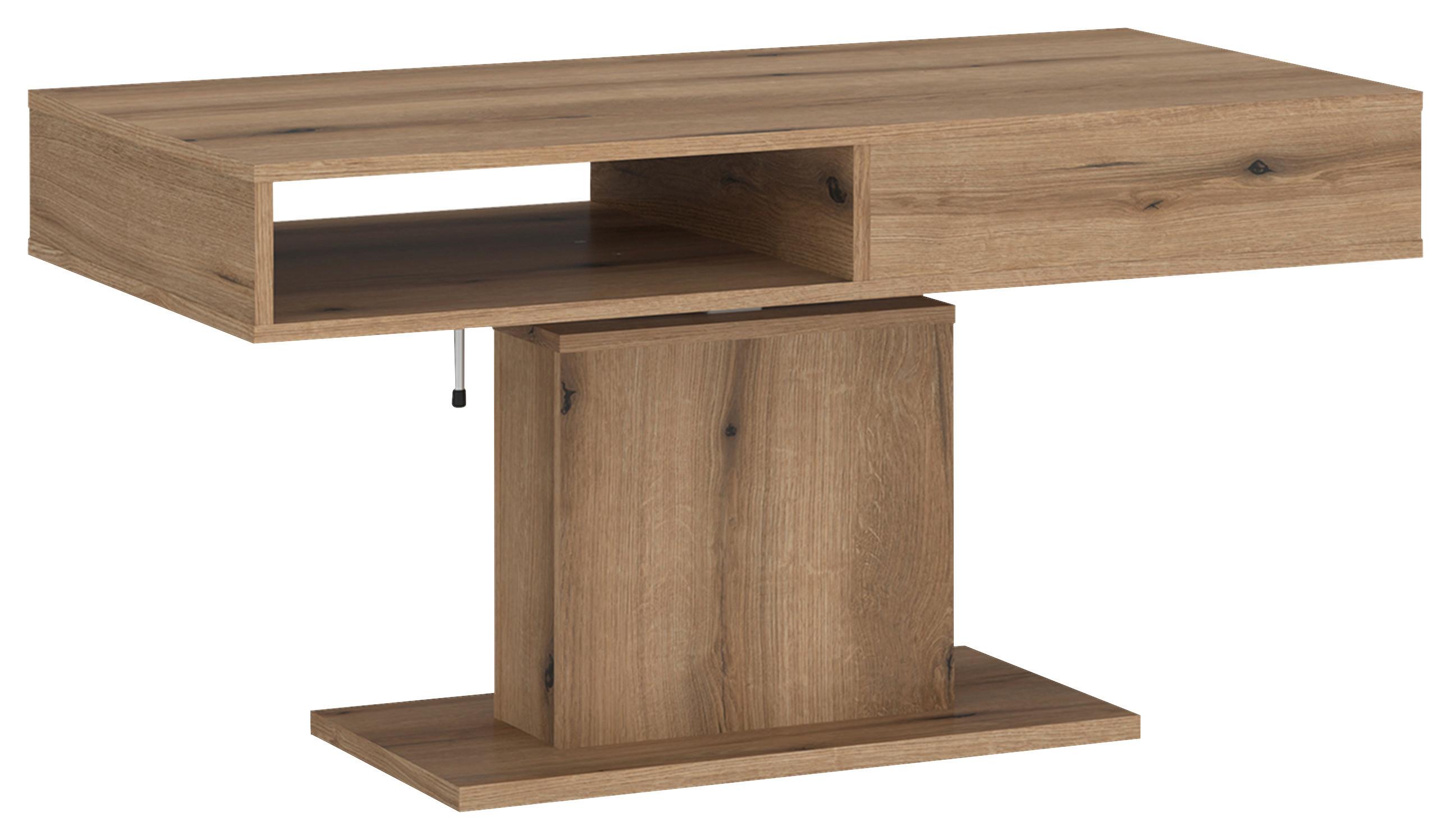 Couchtisch Cortado Eiche Dekor, B: 110cm - Eichefarben, MODERN, Holzwerkstoff (110/59,6-79,6/65cm) - Modern Living