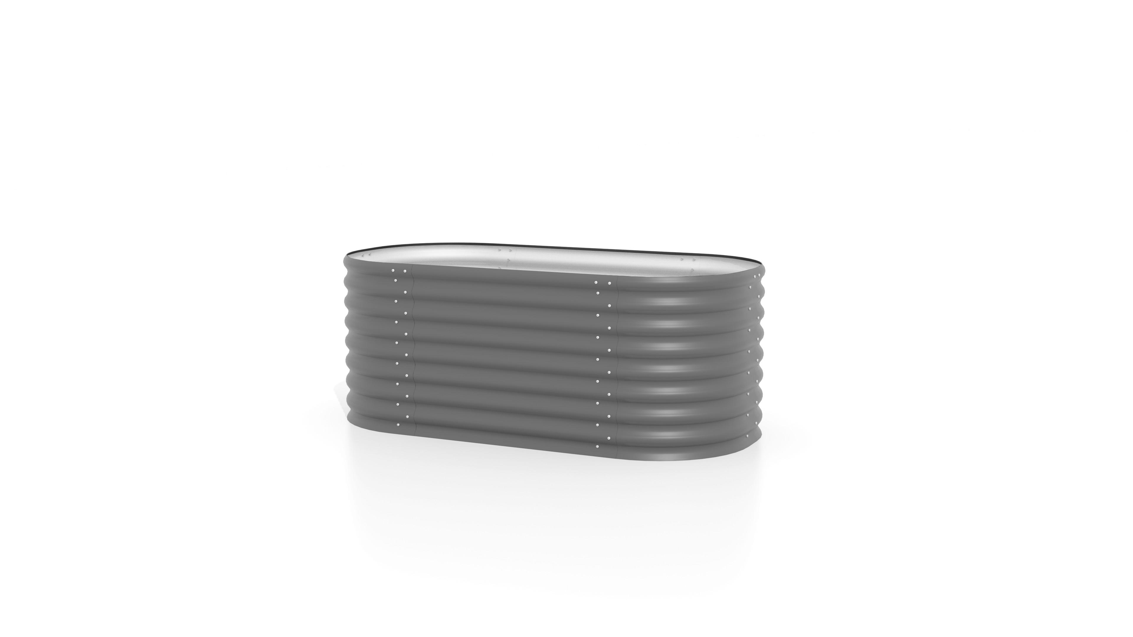 Hochbeet Vita 82,1x63x162,1cm oval, Anthrazit - Anthrazit, Basics, Metall (82,1/63/162,1cm)