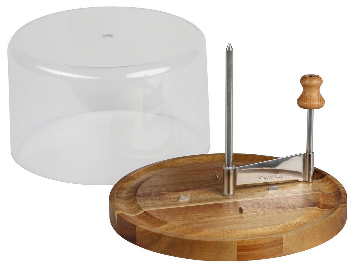 Käsehobel Akaziefarben B: 22 cm - Akaziefarben, Basics, Holz/Kunststoff (22/22/13.7cm) - Kesper