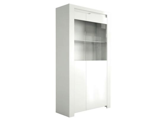 Highboard Orlando 92cm Weiss - Weiß, MODERN, Glas/Holzwerkstoff (92/168/36cm) Highboard Orlando 92cm Weiss - Weiß, MODERN, Glas/Holzwerkstoff (92/168/36cm)
