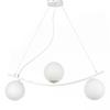 Hängeleuchte Weiß L: 73 cm 6w - Weiß, Design, Kunststoff/Metall (73/15/90cm)