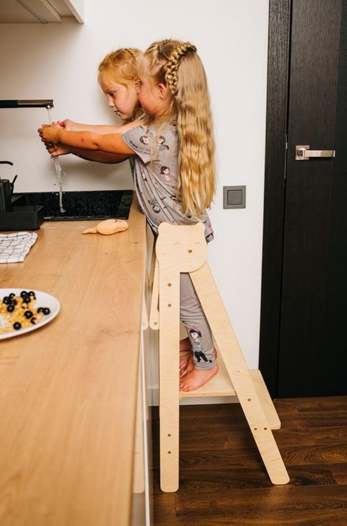 Lernturm Space Saving Lackiert - Klar, Basics, Holz (38/90/40cm)