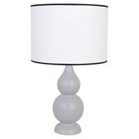 Tischleuchte 4114236 Shisha - Grau - Grau, KONVENTIONELL, Holz (35/60cm)