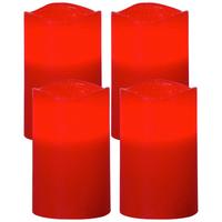 LED-Kerze 410038 May - Rot, Basics, Naturmaterialien/Kunststoff (7,5/12,5cm) - Eglo