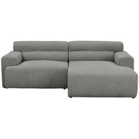 Ecksofa Mercure Grau B: 210 cm - Grau, Design, Holz/Textil (210/68/150cm) - Livetastic