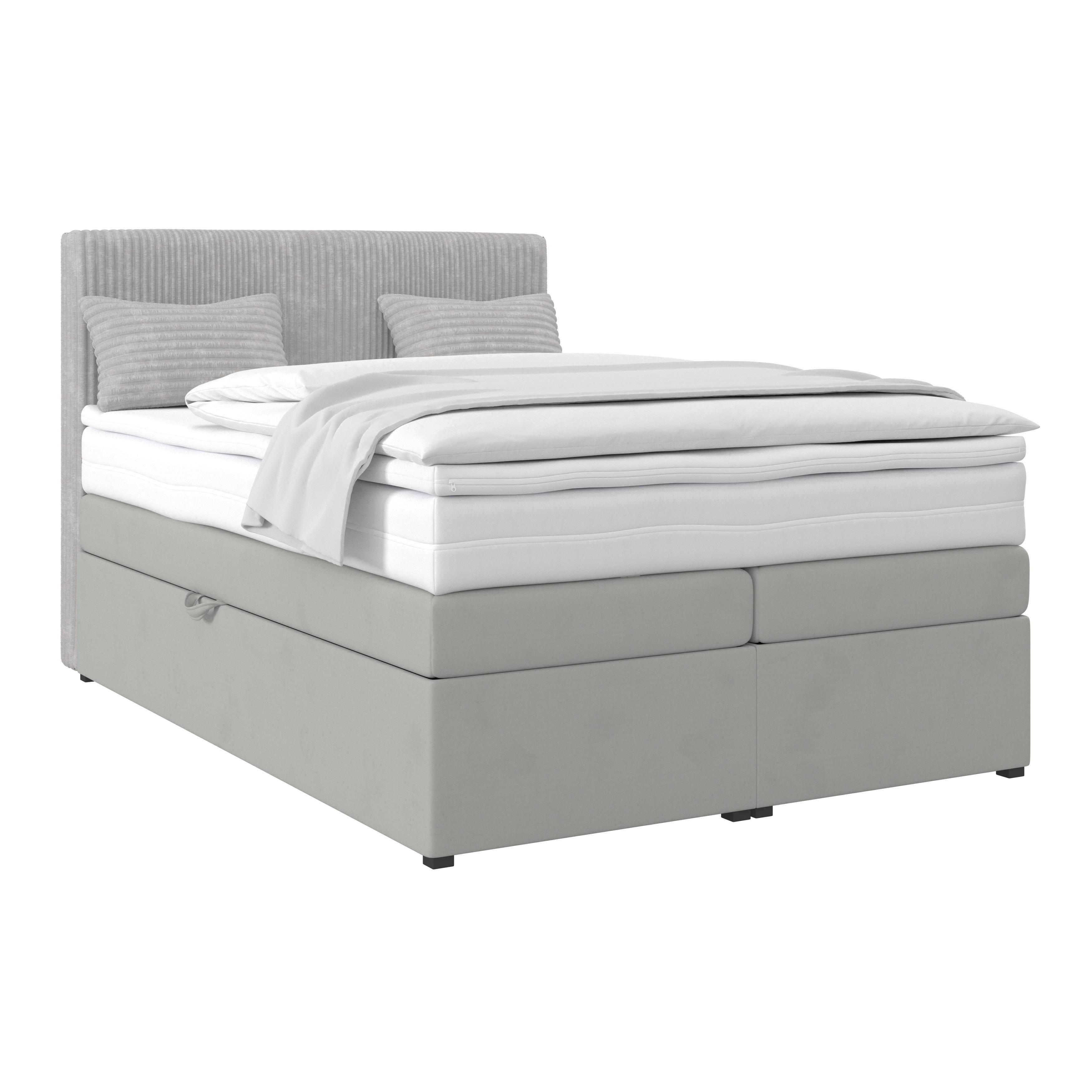 Boxspringbett mit Topper & Bettkasten 140x200 Rossa