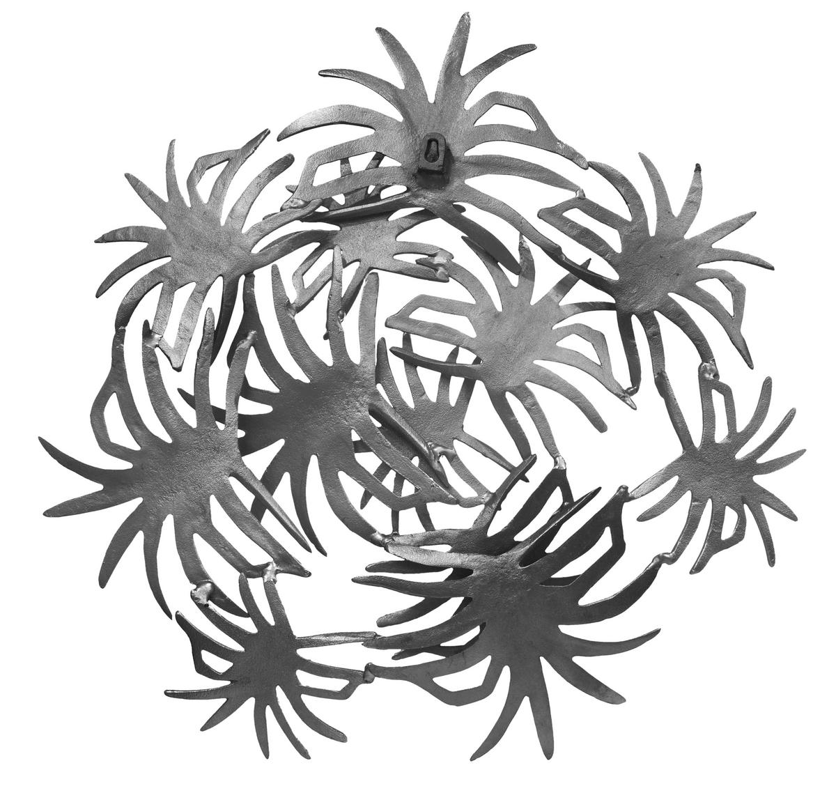 Wanddeko Domizil Schwarz, 70x9 Cm - Schwarz, LIFESTYLE, Metall (70/9/70cm) - Kayoom