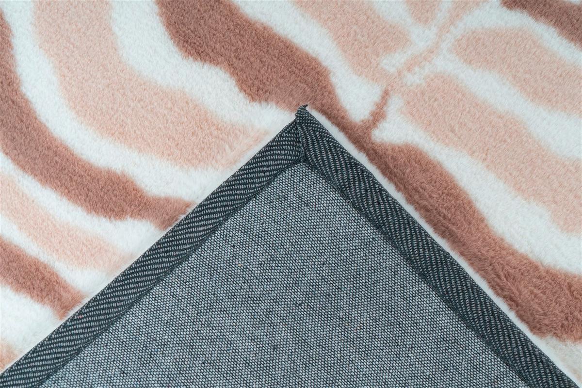 Hochflorteppich Rabbit Animal Creme/taupe, 120x160 Cm - Taupe/Creme, LIFESTYLE, Textil (120/160cm)