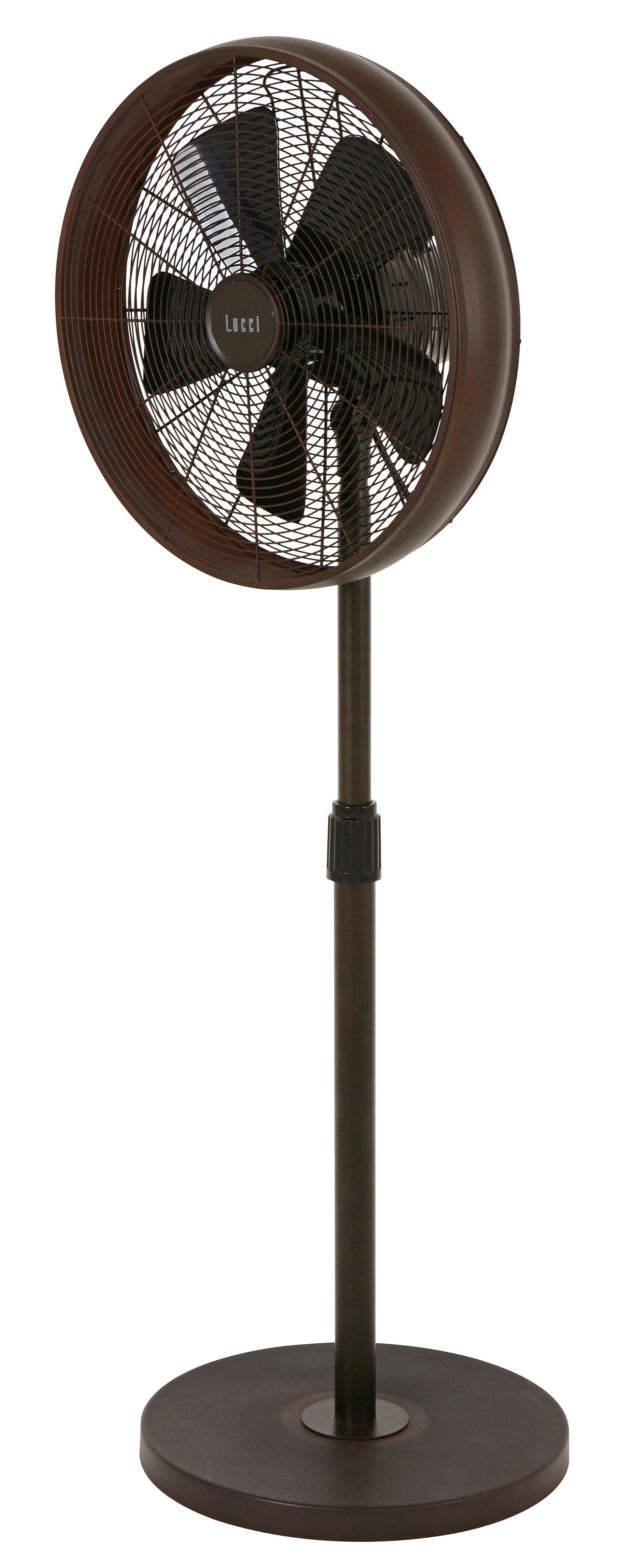 Standventilator 50 Watt Pedestal H: 150 Cm - Bronzefarben, Basics, Metall (41/150/41cm)