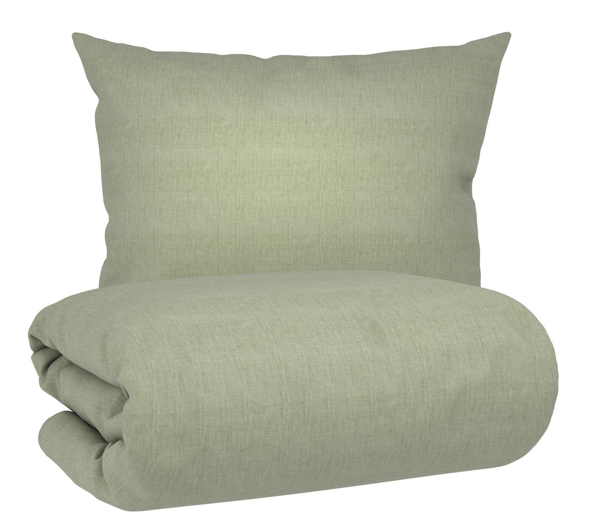 POVLEČENÍ TY, ca. 70x90/140x200cm - šalvějově zelená, textil (140/200cm) - Mömax