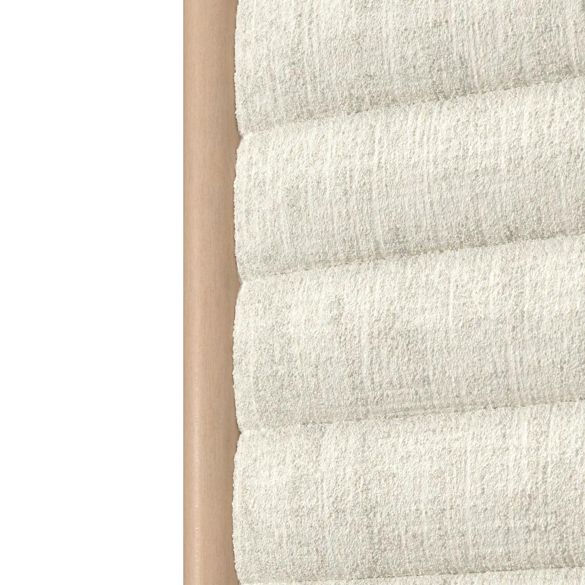 Čalúnená posteľ TALYA 180x200, slonovinová - svetlohnedá/slonovinová, Modern, kov/drevo (180/200cm) - Bessagi Home