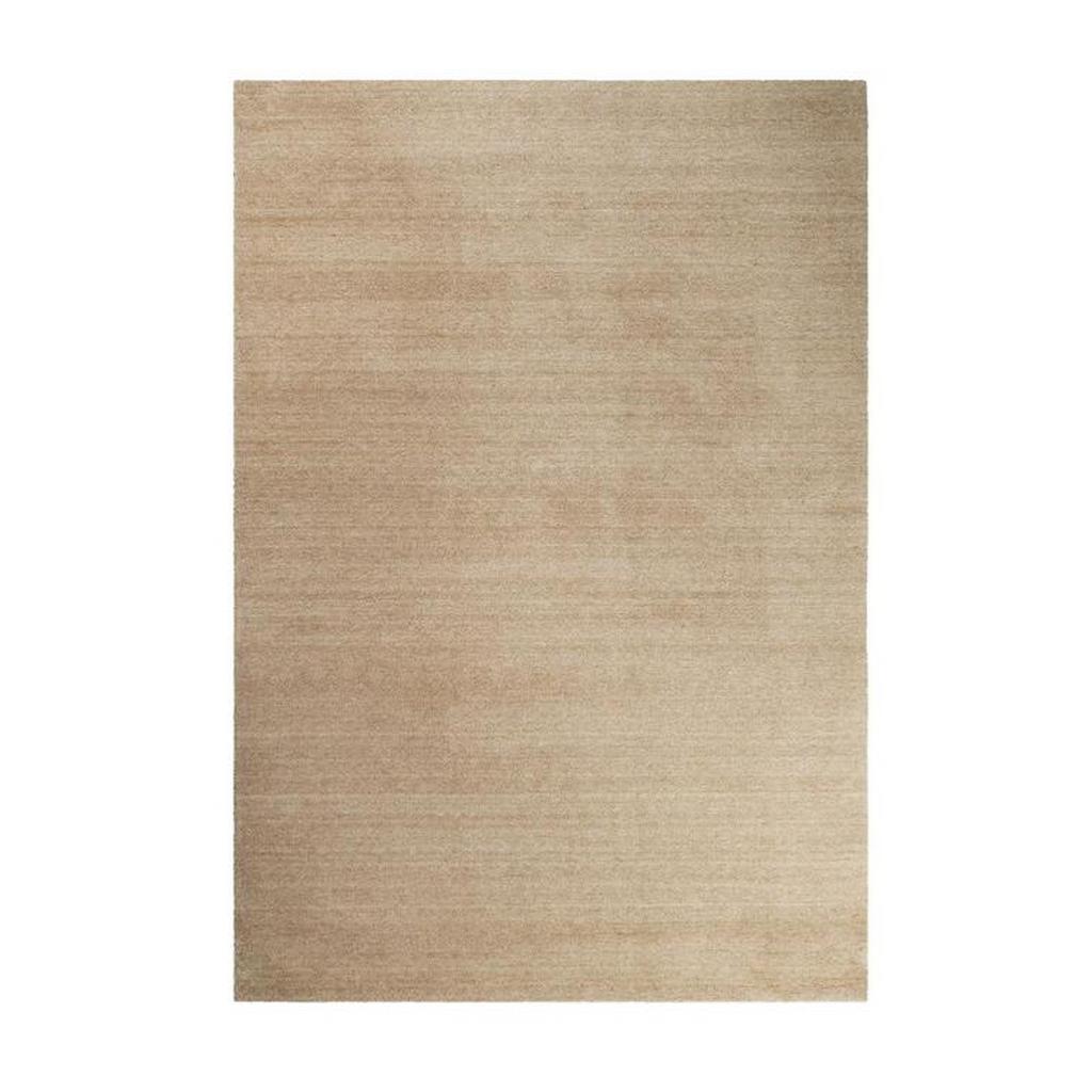 Hochflor Teppich Hellbraun Loft 160x230 cm
