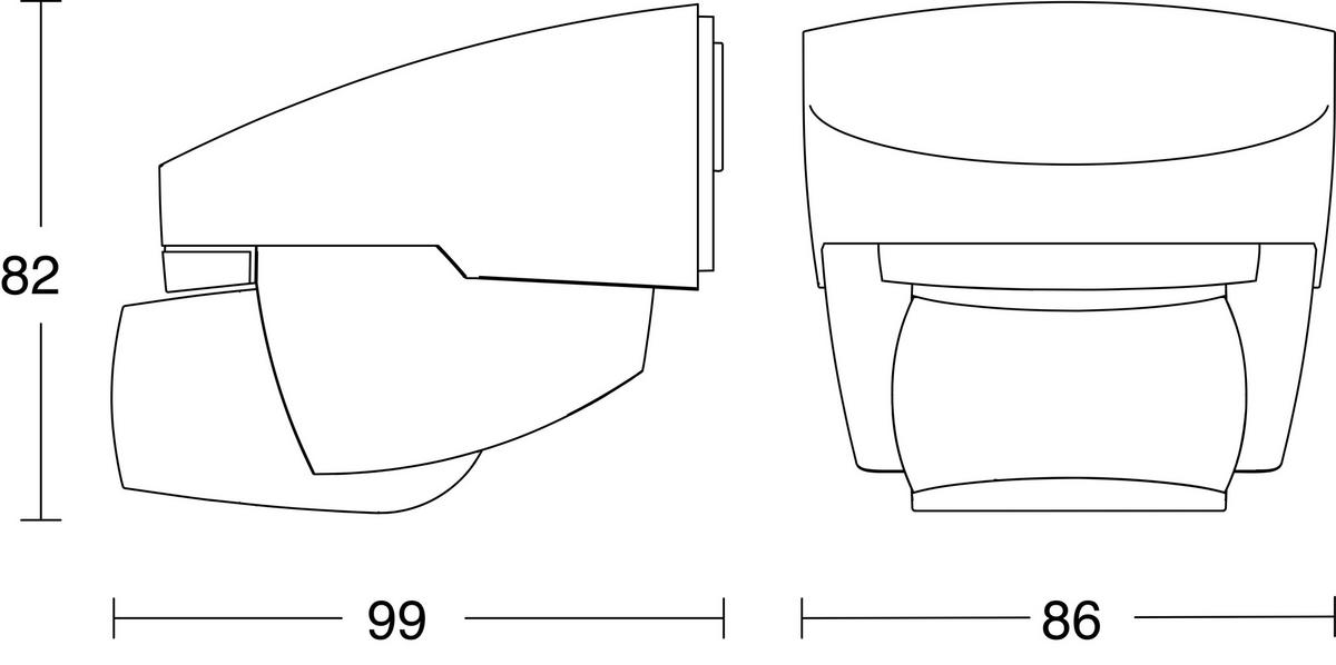Bewegungsmelder Is 140-2 Schwarz - Schwarz, Design, Kunststoff (9,9/8,6/8,2cm) - Steinel