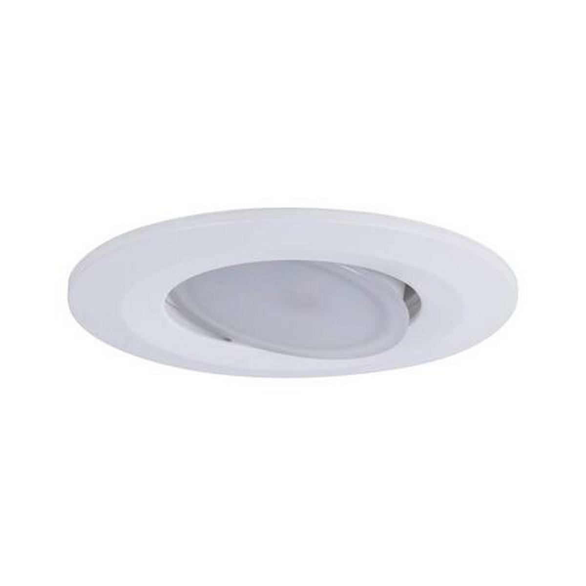 LED-Deckenleuchte Ø 9 cm Schwenkbar Weiß Rund - Weiß, Basics, Kunststoff (9cm) - Paulmann