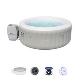 Whirlpool Aufblasbar Lay-Z-Spa Tahiti Ø180x H 66cm 54186 - Grau, MODERN, Kunststoff/Metall (180/66cm) - Bestway