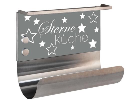 Küchenrollenhalter Sterneküche Magnetisch Grau - Multicolor, MODERN, Glas/Metall (30/14,5/26cm) Küchenrollenhalter Sterneküche Magnetisch Grau - Multicolor, MODERN, Glas/Metall (30/14,5/26cm)