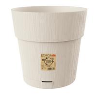 Műanyag Kaspó Ethica - krémszínű, Basics, műanyag (30cm)