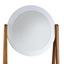 Regal mit Spiegel Scandi 43cm Weiß/bambus - Naturfarben/Weiß, MODERN, Glas/Holz (43/163/36cm) - Ombra Regal mit Spiegel Scandi 43cm Weiß/bambus - Naturfarben/Weiß, MODERN, Glas/Holz (43/163/36cm) - Ombra