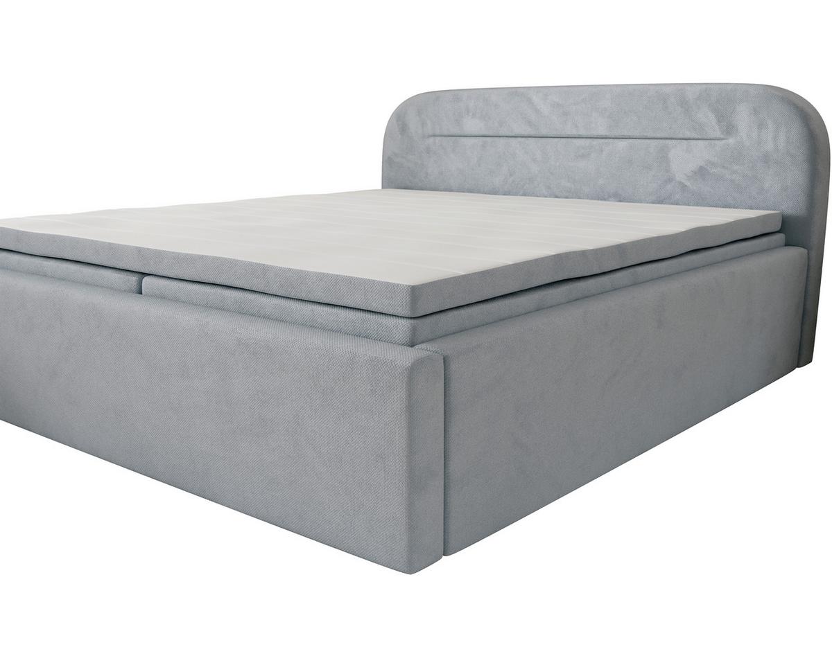 Boxbett Zako 3 Grau LF: 180x200cm - Grau, MODERN, Textil (180/200cm) - MID.YOU