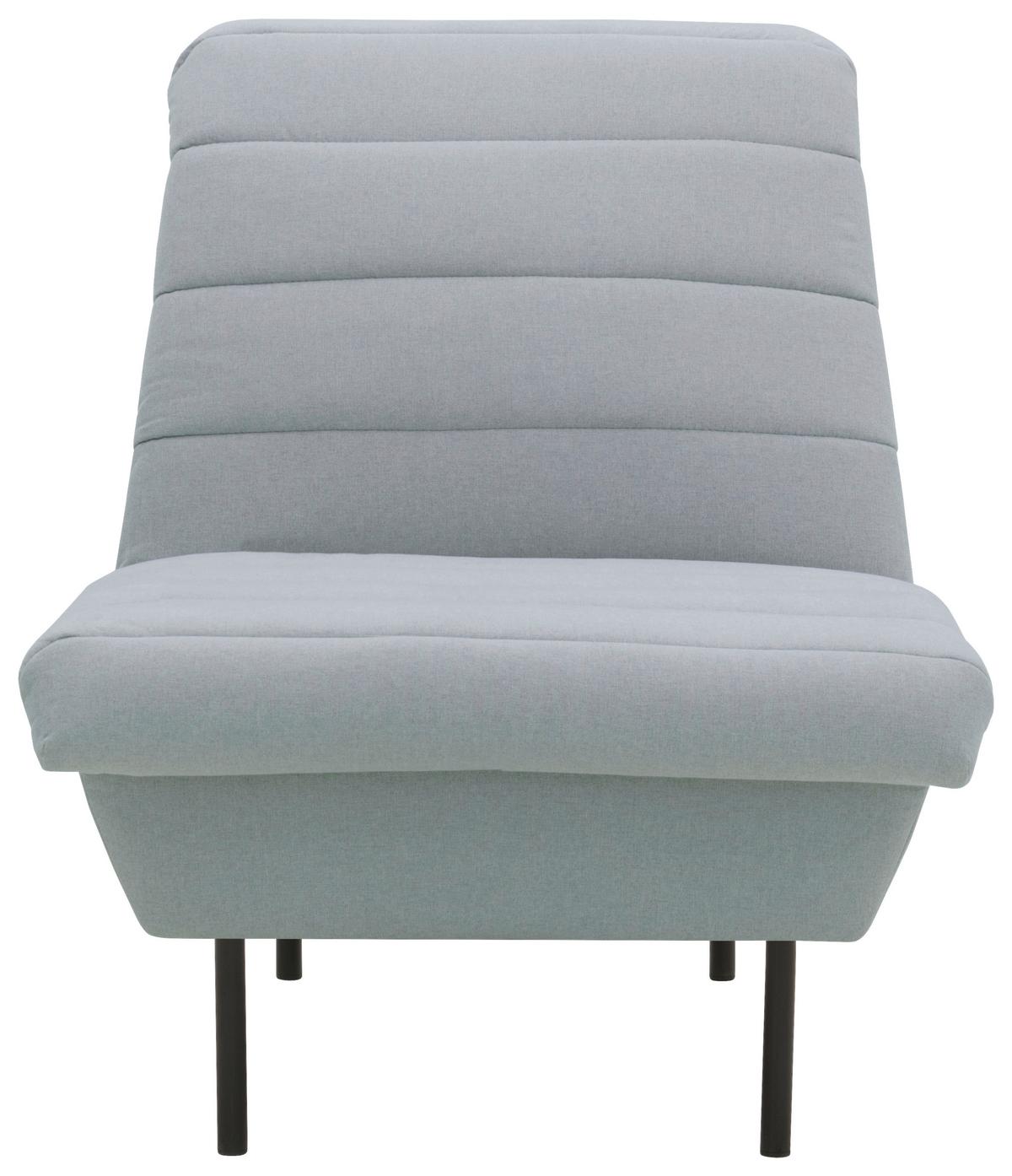 Sessel Looks Ix - Schwarz/Hellblau, Design, Textil (72/92/103cm) - LOOKS by W.Joop