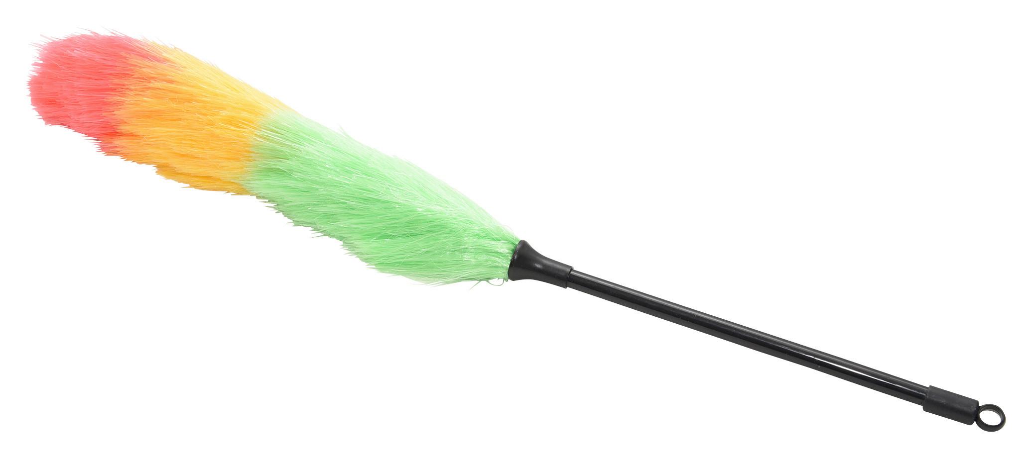 Staubwedel Fotini L: 53 cm Kunststoff-Borsten,aufhängeöse - Gelb/Rot, KONVENTIONELL, Kunststoff (53cm)