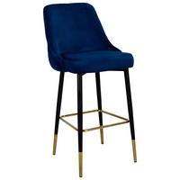 BAROVÁ STOLIČKA BLUE - Design (53/110/57cm) - Kayoom