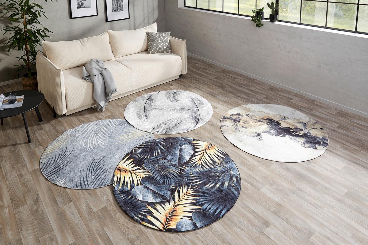 Szőnyeg Vera Átmérő Kb. 120cm - színes, Modern, textil (120cm) - Luca Bessoni