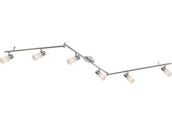 Strahler Elke - Chromfarben/Weiß, KONVENTIONELL, Glas/Metall (216cm) - Ombra Strahler Elke - Chromfarben/Weiß, KONVENTIONELL, Glas/Metall (216cm) - Ombra